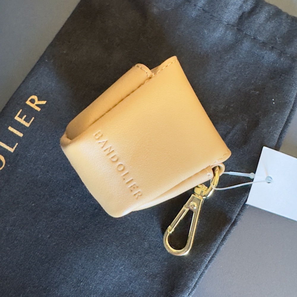 Bandolier Beige Mini Bag with Gold Clasp - Picture 2 of 2